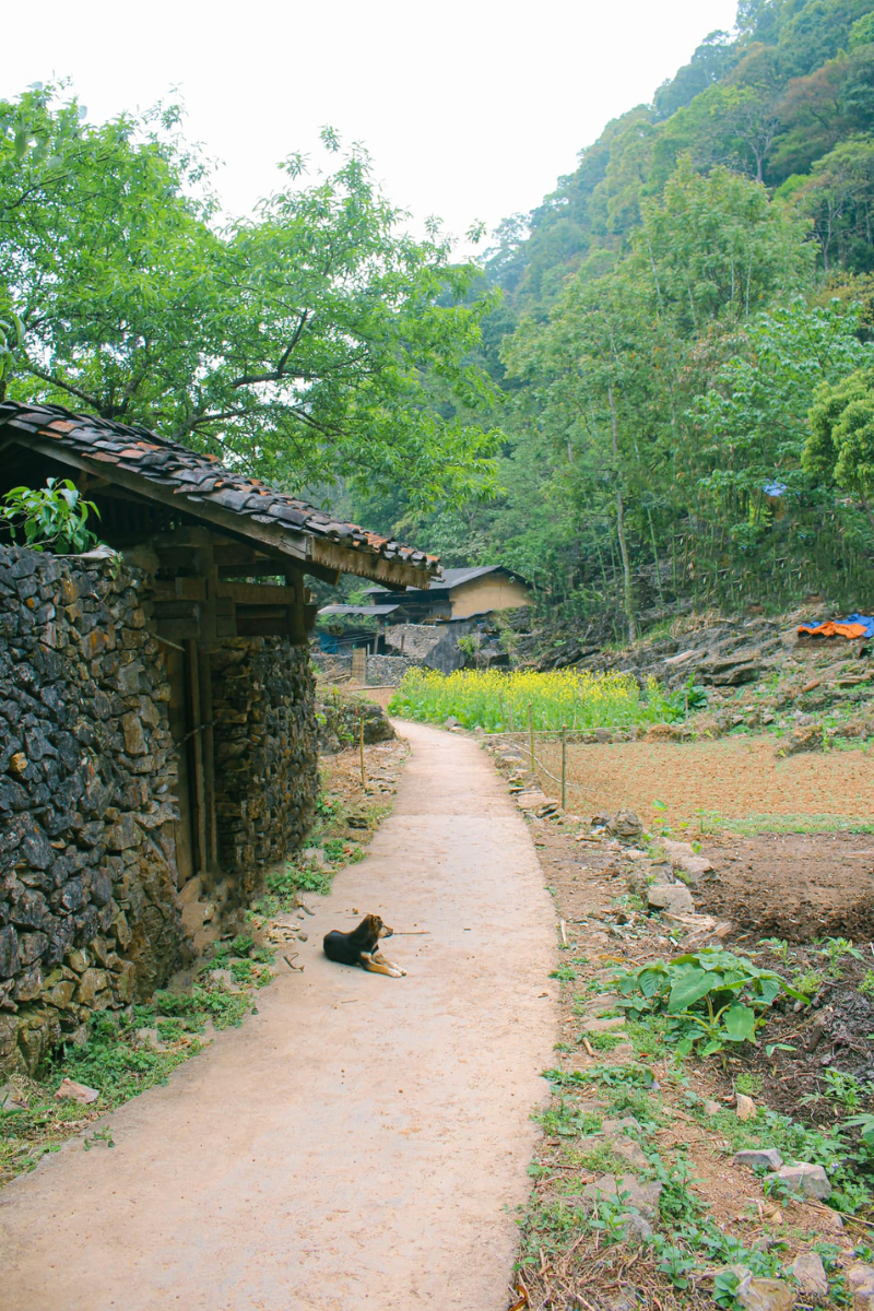 Ngôi làng này được du khách gọi với cái tên "Làng 3 không": Không điện, không nước, không sóng điện thoại. (Ảnh: Van Hni)
