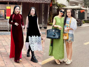 Thời trang - Con gái BTV Hoài Anh trổ mã cao bằng mẹ, mặc áo dài vẫn chất chơi