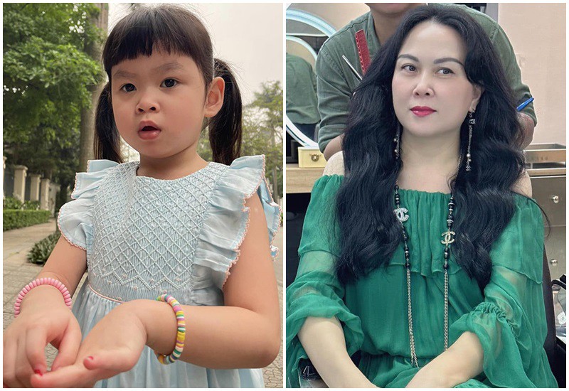Ở tuổi lên 5, Sumi Thanh Nhã sở hữu gương mặt tròn bầu bĩnh giống mẹ, nước da trắng cũng giống mẹ còn cặp lông mày và đôi mắt đen y hệt bố.
