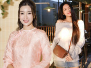 Thời trang - Doãn Hải My mặt tròn xoe đi ăn cưới, diện công thức giống Đỗ Mỹ Linh lúc giấu bầu