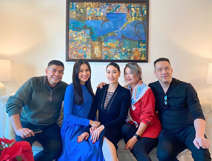 Mới đây, Huy MC hội ngộ với nhiều đồng nghiệp tại Mỹ.