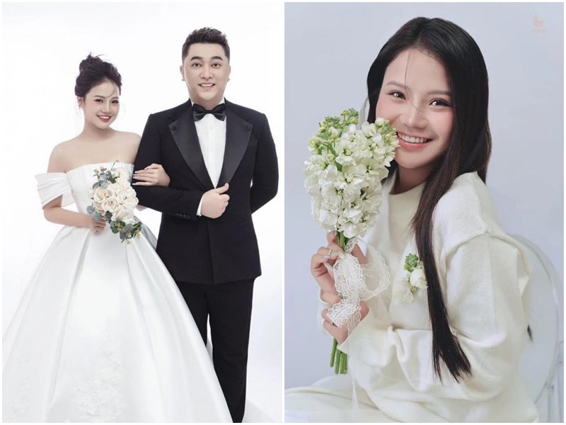 Sau khi công khai ngày cưới, Yanbi và bà xã diễn viên kém 8 tuổi đã tung bộ ảnh cưới đẹp lung linh lên trang cá nhân. Trong ảnh cưới, cô dâu Thu Trang chọn váy cưới trễ vai đơn giản, thanh lịch, còn Yanbi lịch lãm với vest đen. 
