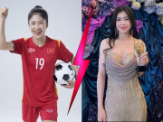 Thời trang - Cầu thủ Thanh Nhã rời bỏ quần đùi áo số, nay mặc váy dạ hội trễ nải, xinh như Hoa hậu