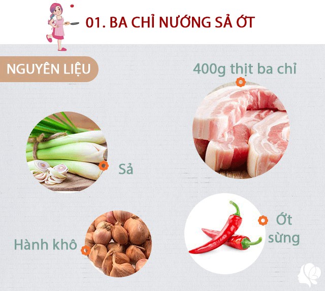 Chuẩn bị: - 400gr thịt ba chỉ - 1- 2 quả ớt sừng - 3 cây sả- 1 củ tỏi; 2 củ hành khô - 1-2 thìa nước mắm - 1 thìa bột canh; 1 thìa cà phê ngũ vị hương - 1 thìa đường; 1 thìa cà phê tiêu-  1 chút bột ngọt; 1 thìa bột ớt, nếu thích cay hơn