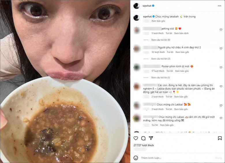 Mới đây, nữ diễn viên Gác kiếm vừa đăng tải hình ảnh mới lên trang instagram ở góc chụp cận mặt liền nhận được nhiều bàn luận.