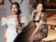 Thời trang - Phương Mỹ Chi diện tất xuyên thấu tạo dáng trên bàn, chủ tịch tuổi 21 gợi cảm cỡ này