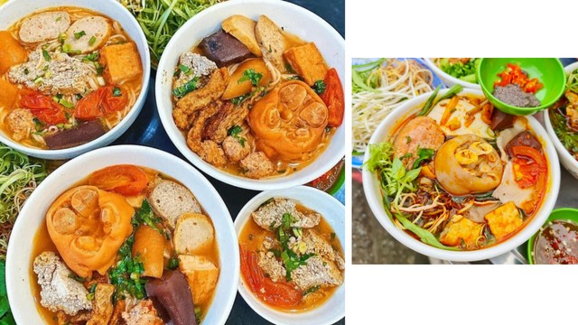 Canh bún riêu cua hẻm Ông Tiên nổi bật với chả cua ngon, dai thơm, cùng với vị nước lèo và nước chấm sền sệt, kẹo kẹo, tạo nên một hấp dẫn đặc biệt.