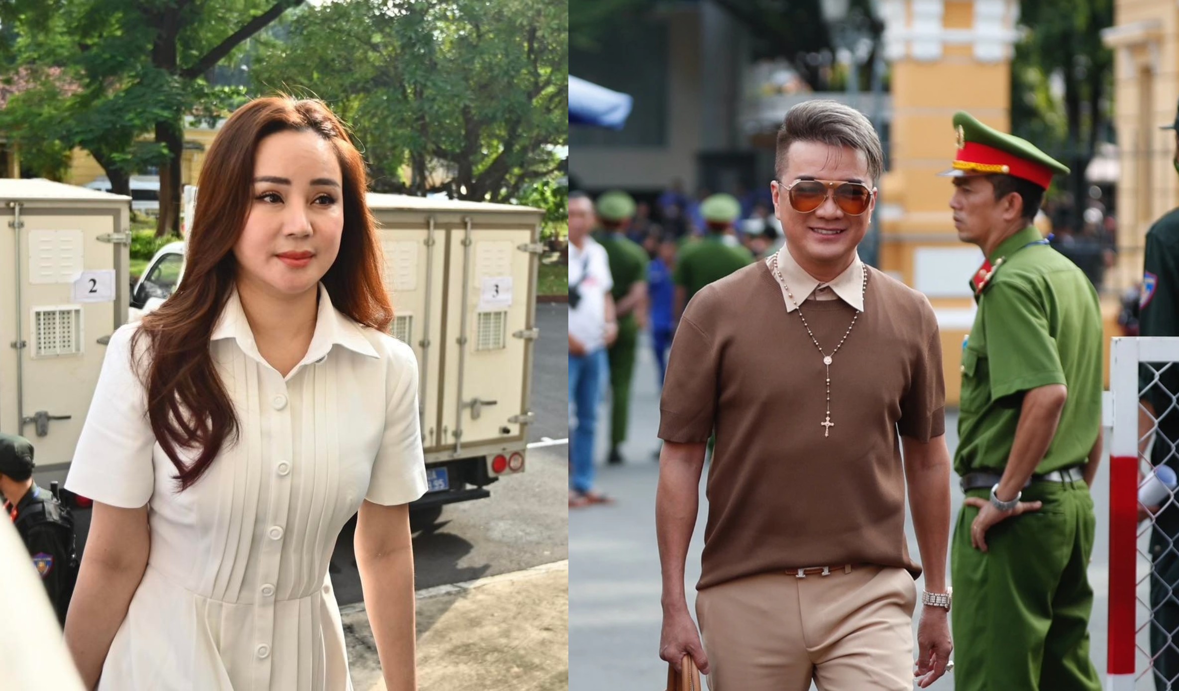 Ca sĩ Vy Oanh và Đàm Vĩnh Hưng có mặt tại phiên tòa xét xử bà Phương Hằng.