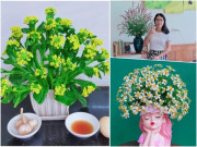 Nhà đẹp - Chẳng tốn tiền mua hoa, bà nội trợ Hưng Yên đi hái hoa dại 0 đồng về cắm: Hoa cải, xuyến chi cho vào bình cũng đẹp nức nở