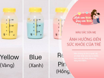 Có thể bạn chưa biết, màu sắc của sữa mẹ có ảnh hưởng tới sức khỏe của trẻ