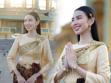 Thuỳ Tiên mỗi lần diện trang phục truyền thống của nước bạn, CĐM Việt tự hào, fans quốc tế khen hết lời