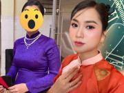 Làm đẹp - Độc lạ mùa Tết, Lâm Vỹ Dạ mặc áo dài nhưng chọn kiểu trang điểm không giống ai