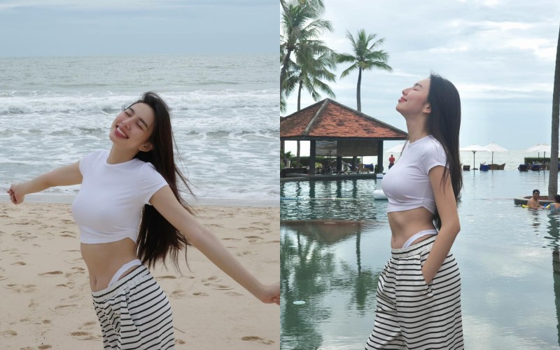 Cùng năm, cô là thí sinh Việt Nam tham gia Miss International ở Nhật Bản nhưng không vào top. Tháng 12/2021, cô gây chú ý khi đăng quang Hoa hậu Hòa bình Thế giới tại Bangkok.
