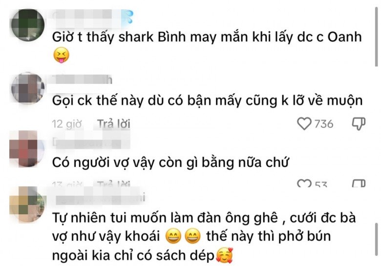 Cư dân mạng khen nức nở về cách nói chuyện khéo léo, ngọt ngào của Phương Oanh với ông xã. 