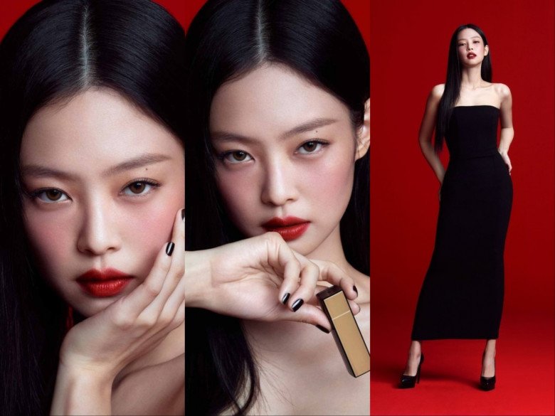 Một cái tên đóng góp vào sứ mệnh lan tỏa màu son đỏ keo lì này phải kể đến Jennie. Nữ ca sĩ là gương mặt đại diện cho 1 hãng son trong nhiều năm nay và bộ hình chụp quảng bá mới đây đã khiến hội chị em ngã ngũ vì quá mặn mà, hút mắt.