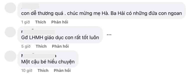 Cộng đồng mạng dành lời khen cho hành động của bé Mio và cách giáo dục con khéo của Lý Hải Minh Hà.