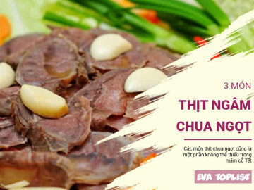 3 món thịt chua ngọt hấp dẫn, làm phong phú mâm cỗ Tết