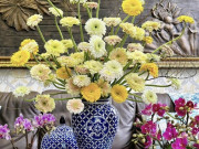 Nhà đẹp - Mẹ đảm chỉ cách cắm hoa đồng tiền cực đơn giản, trưng một bình vào dịp Tết vừa đẹp nhà vừa hút lộc