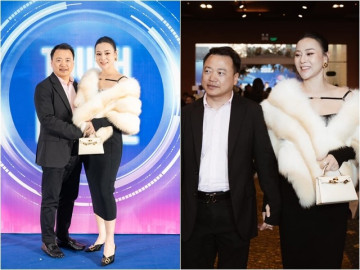 Sao Việt 24h: Phu nhân tổng tài Phương Oanh bế bụng bầu song thai dự tiệc cuối năm cùng chồng và 2 con riêng Shark Bình