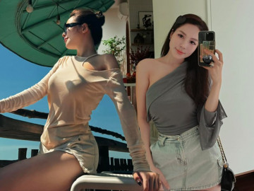 Áo lệch vai vừa khoe xương quai xanh vừa tôn ngực đầy, từ hotgirl tới diễn viên mê mệt