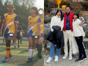 Yêu con - Ngoài con gái 1m74, siêu mẫu Bình Minh còn một bé 11 tuổi, chiều cao thật khi đứng bên bạn Tây gây ngỡ ngàng