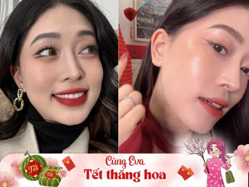 Lười tô vẽ rườm rà, Á hậu Phương Nga khai sáng cách make-up không kem nền vẫn bóng như style Hàn