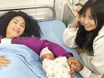Bức ảnh làm dấy lên nghi vấn Cát Tường sinh con thứ 2, có mặt cố diễn viên Thủy Phạm gây chú ý