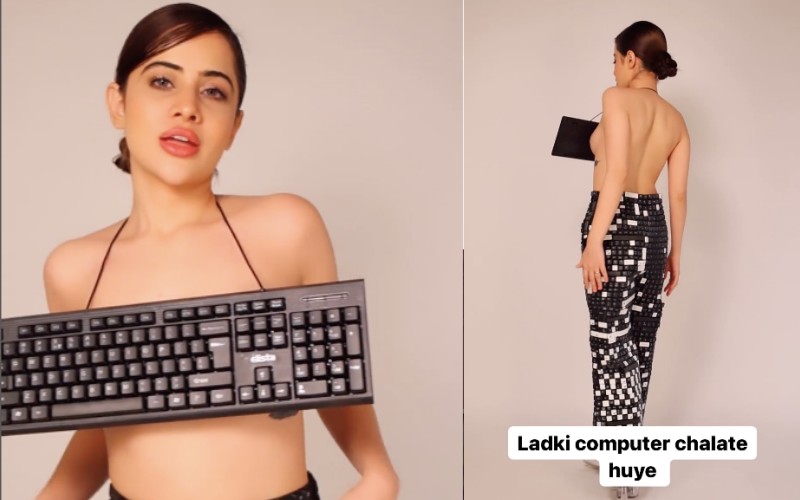 Đến chiếc bàn phím máy tính cũng là nguồn cảm hứng sáng tạo của mỹ nhân tuổi 28.
