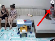Yêu con - Bố giả vờ đánh mẹ, phản ứng của con gái 20 tháng tuổi khiến cả hai lập tức lao đến xem