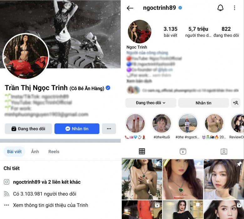 Cô mở lại toàn bộ trang cá nhân sau gần 4 tháng mất tích.