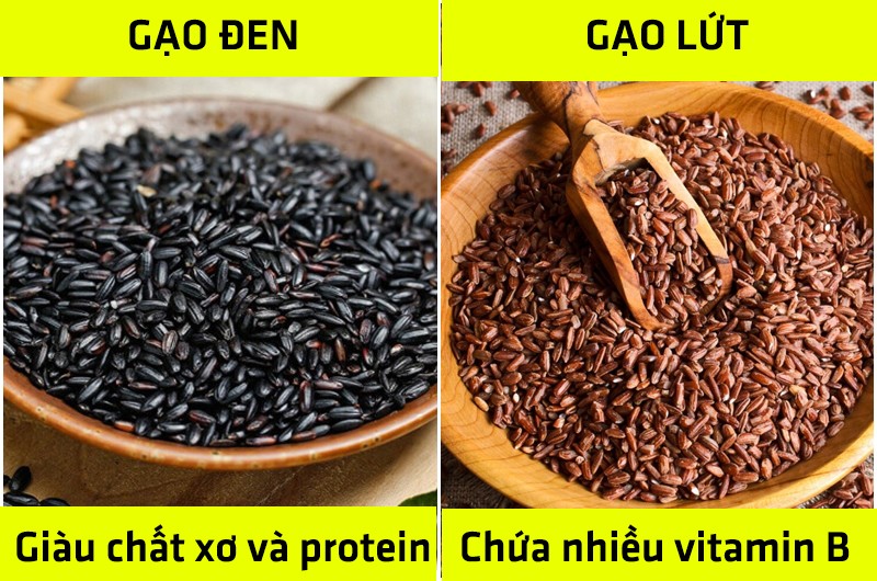 Gạo đen là một loại thực phẩm bổ dưỡng, xưa chỉ dùng tiến cống cho vua. Gạo có hàm lượng dinh dưỡng phong phú hơn gạo trắng và cả gạo lứt, nó có chứa anthocyanin giúp đưa các chất chống oxy hóa như flavonoid vào cơ thể để bảo vệ tế bào.
