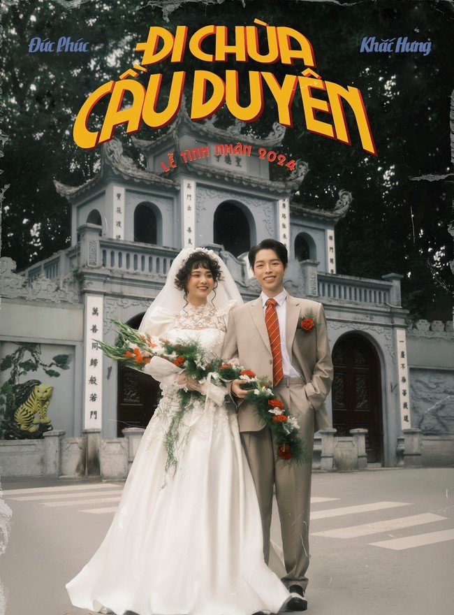 Ở Việt Nam, Đức Phúc cũng đã nhanh chóng bắt trend đồ cưới vintage này mà thực hiện trong MV mới cho ngày lễ Tình nhân.