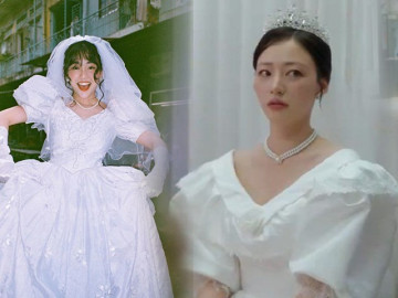 Váy cưới sến rện được Park Min Young mang lên màn ảnh, giờ là xu hướng nhiều cô dâu rất yêu