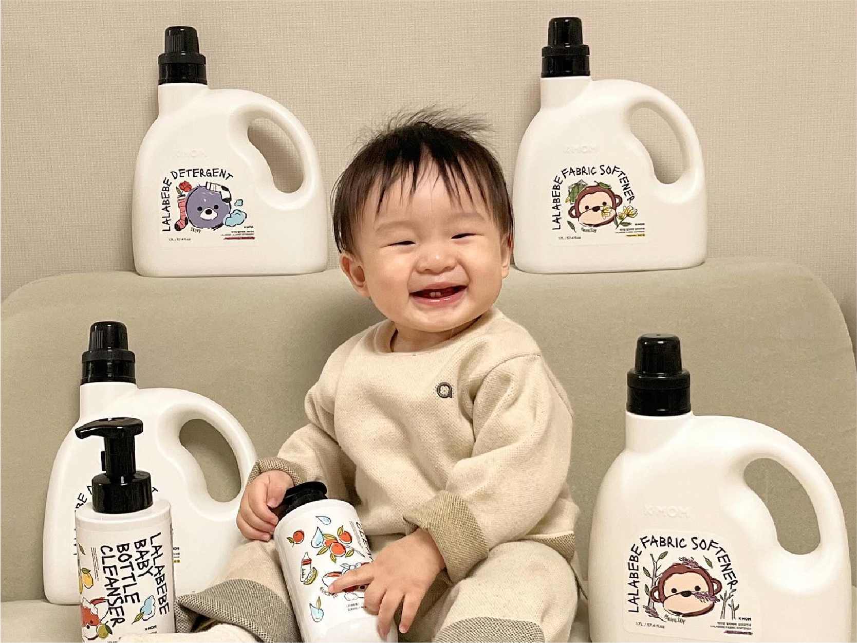 Labeb Mama K-mom Lalabebe cùng mẹ bảo vệ làn da nhạy cảm của bé