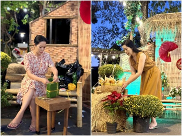 Sao Việt 24h: NSND Trịnh Kim Chi dựng nhà tranh đón Tết, hình ảnh biệt thự 10 tỷ lấp ló phía sau thành tâm điểm