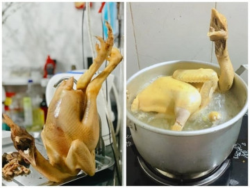 Những tai nạn khi luộc gà cười chảy nước mắt, Tết đến rồi có đem "cúng cụ" được không?