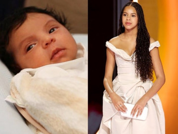 Nhóc tì nổi tiếng nhất thế giới từng là cô bé cỏn con trên tay mẹ, tuổi 12 trổ giò cao lớn