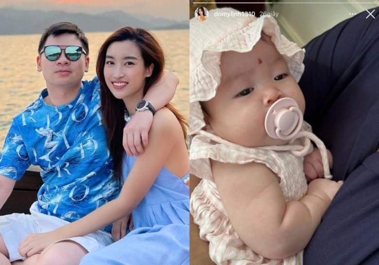 Hình ảnh hiếm hoi về dung mạo của con gái Hoa hậu Đỗ Mỹ Linh, cháu gái của Bầu Hiển.