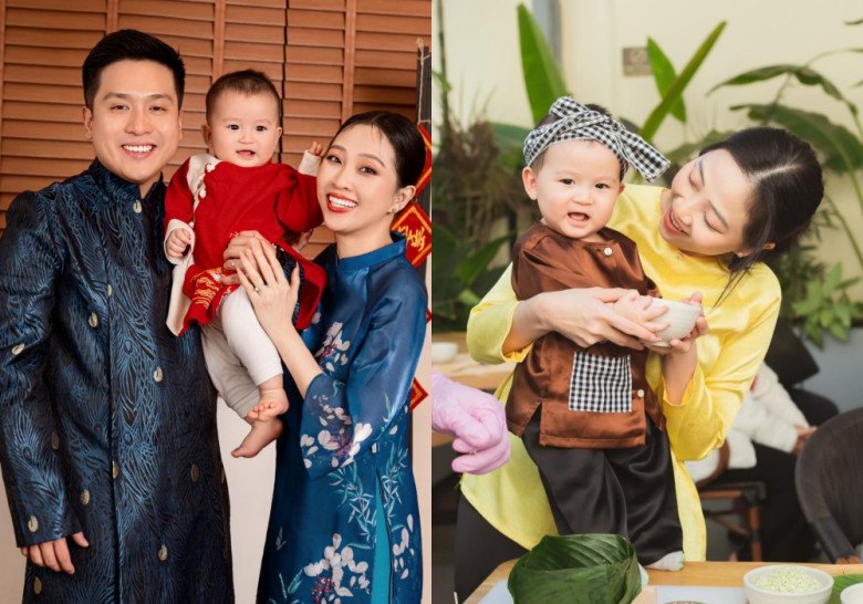 Vợ chồng MC Liêu Hà Trinh khoe rất nhiều hình ảnh gia đình trong năm 2023.