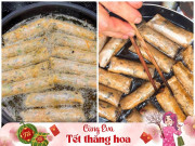 Bếp Eva - 6 mẹo rán nem vàng giòn rụm và cách trữ đông nem ngày Tết