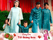 Giải trí - Kim Lý diện áo dài cặp với Subeo, Phạm Quỳnh Anh khoe quà khi 2 con đón Tết cùng chồng cũ