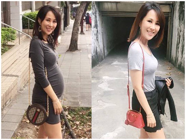 Mẹ bầu xứ Trung vẫn gọn gàng, khỏe khoắn như thời son rỗi.