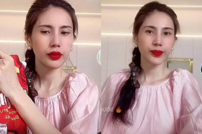 Mỗi lần lên livestream bán hàng, Thuỷ Tiên đều trang điểm và làm tóc chỉn chu. Vốn là người yêu thích style nữ tính, bà mẹ một con thường xuyên xúng xính những outfit mang sắc hồng ngọt ngào. 