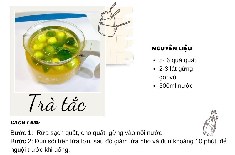 Trà quất ít calo, chỉ cung cấp khoảng 75 calo/ly lại giàu chất xơ, vitamin A, vitamin C, giúp đốt mỡ, thanh lọc cơ thể và tăng cường hệ miễn dịch.
