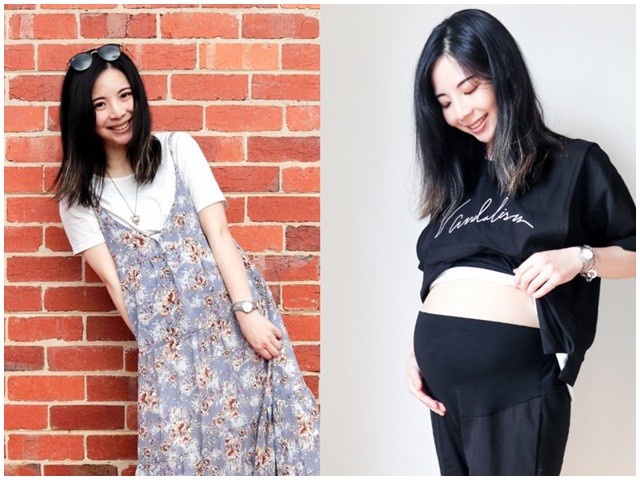 Bà mẹ này không tăng cân quá nhiều khi mang bầu.