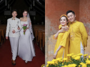 Giải trí - Hoa hậu Diễm Hương lần đầu công khai diện mạo chồng thứ 3 sau hôn lễ tại Canada