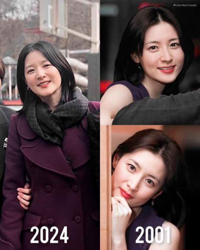 Lee Young Ae của hiện tại và 23 năm trước không có nhiều sự thay đổi.