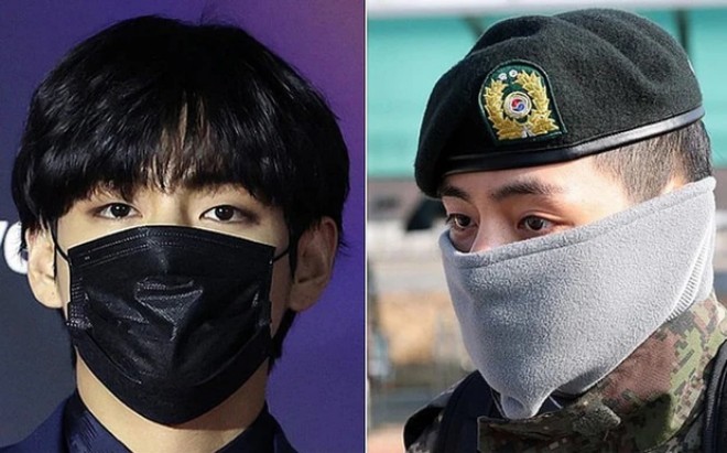  V (BTS) tăng 10kg sau khi nhập ngũ.