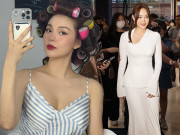 Làm đẹp - Dũng cảm như Minh Hằng, sau Tết can đảm diện đầm bó sát, ví "bụng như cái thau" vẫn quyến rũ