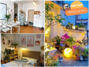 Nhà đẹp - Thuê nhà 9 triệu/tháng, cô nàng 9X cải tạo lại cực xinh, vườn sân thượng ngập sắc hoa